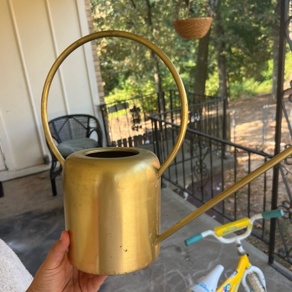 MCM mid century inspired copper tin watering can - Picture 6 of 11